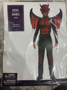 Devil Kids Costume - Red and Black
